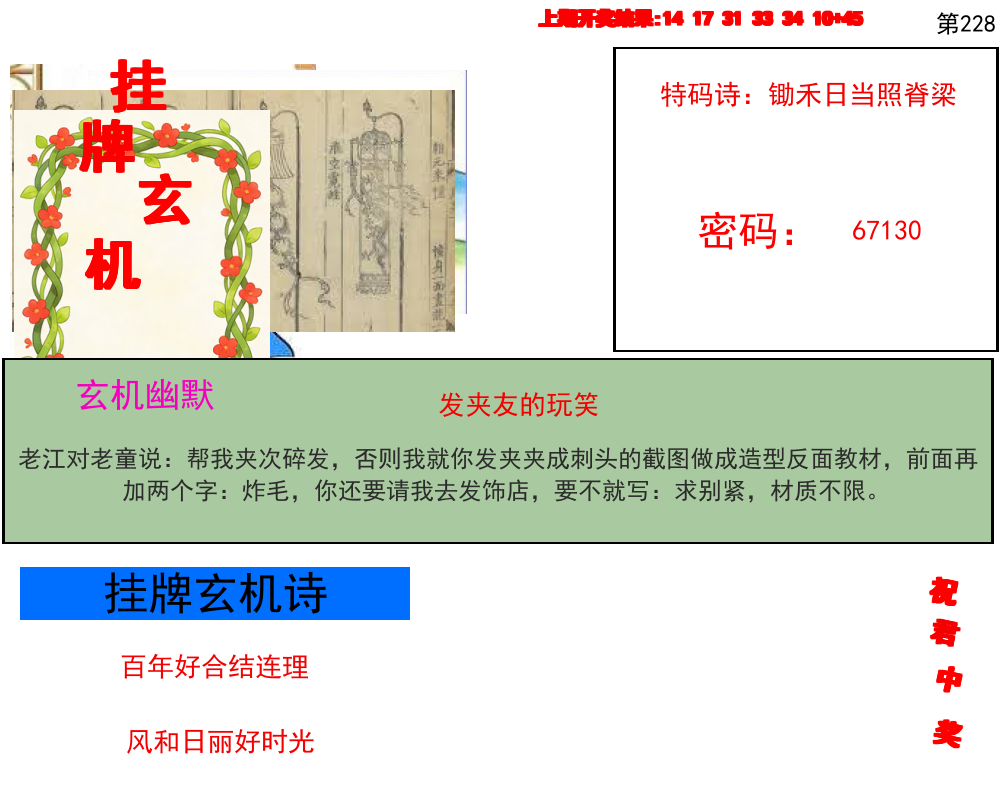 挂牌玄机图